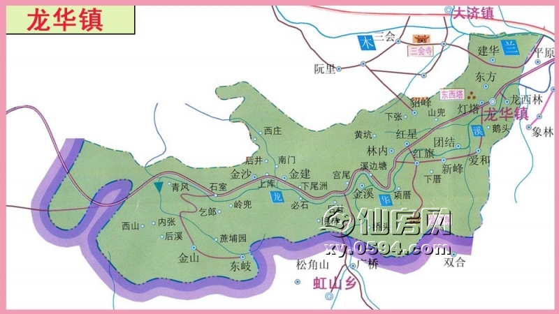 仙游县各乡镇地图,不用到处找了.图片