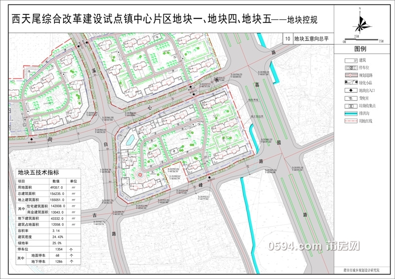 一座新城!西天尾综合改革试点镇地块一,四,五控规