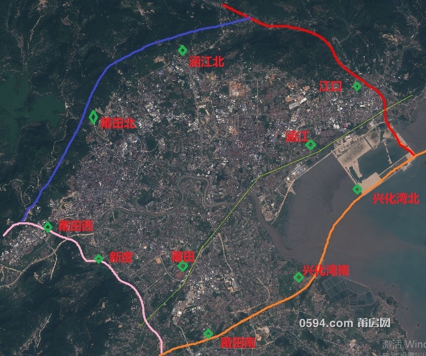 莆田绕城高速公路示意图